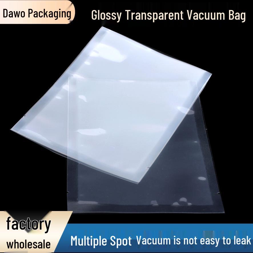 Glossy Transparent Vacuum Sealed Food Storage Bags - Thickened and Heat-Sealed for Freshness
