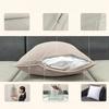 40/45/50/60/70cm Chenille Big Cushion Cover Bamboo Textured Solid Color Throw Pillow Case for Bedroom Sofa Home Decorative