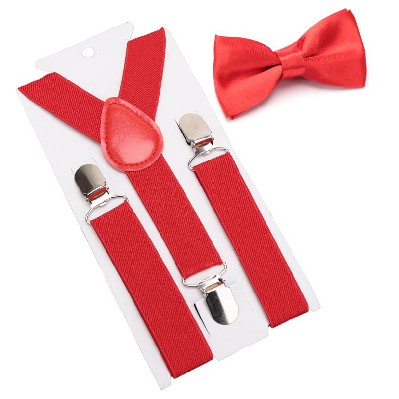 Suspenders Bowtie Set Kids Boy Girl Childrens Christmas Gift Designer Adjustable Y-Back Braces Wedding Clothing Accessories