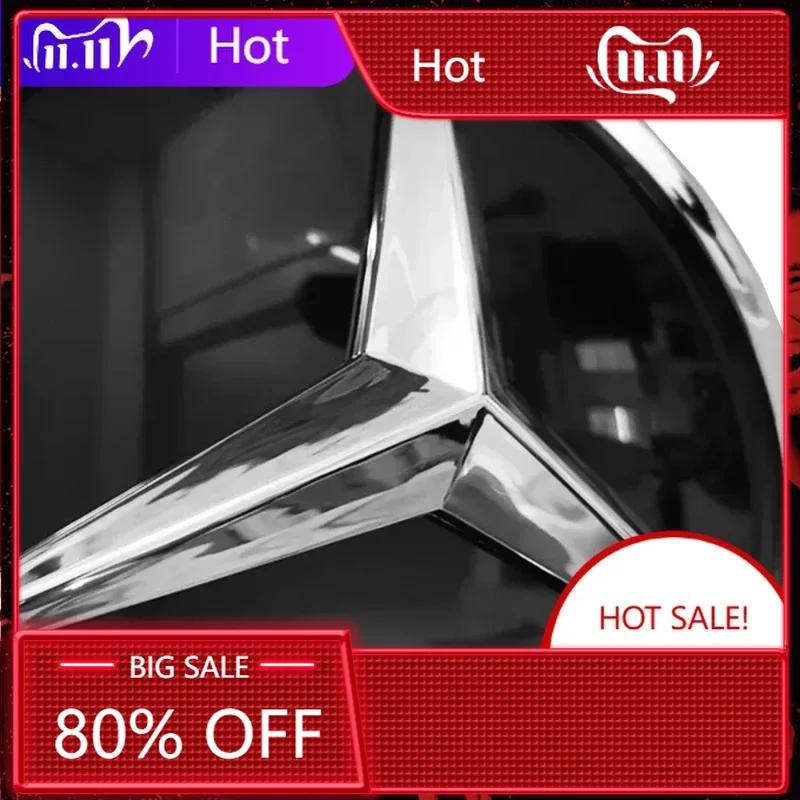 XCCWN1 For Mercedes Benz 185mm 3D ABS logo The front grille star logo badge mirror bottom For Mercedes-Benz W164 ML-class Before 2013