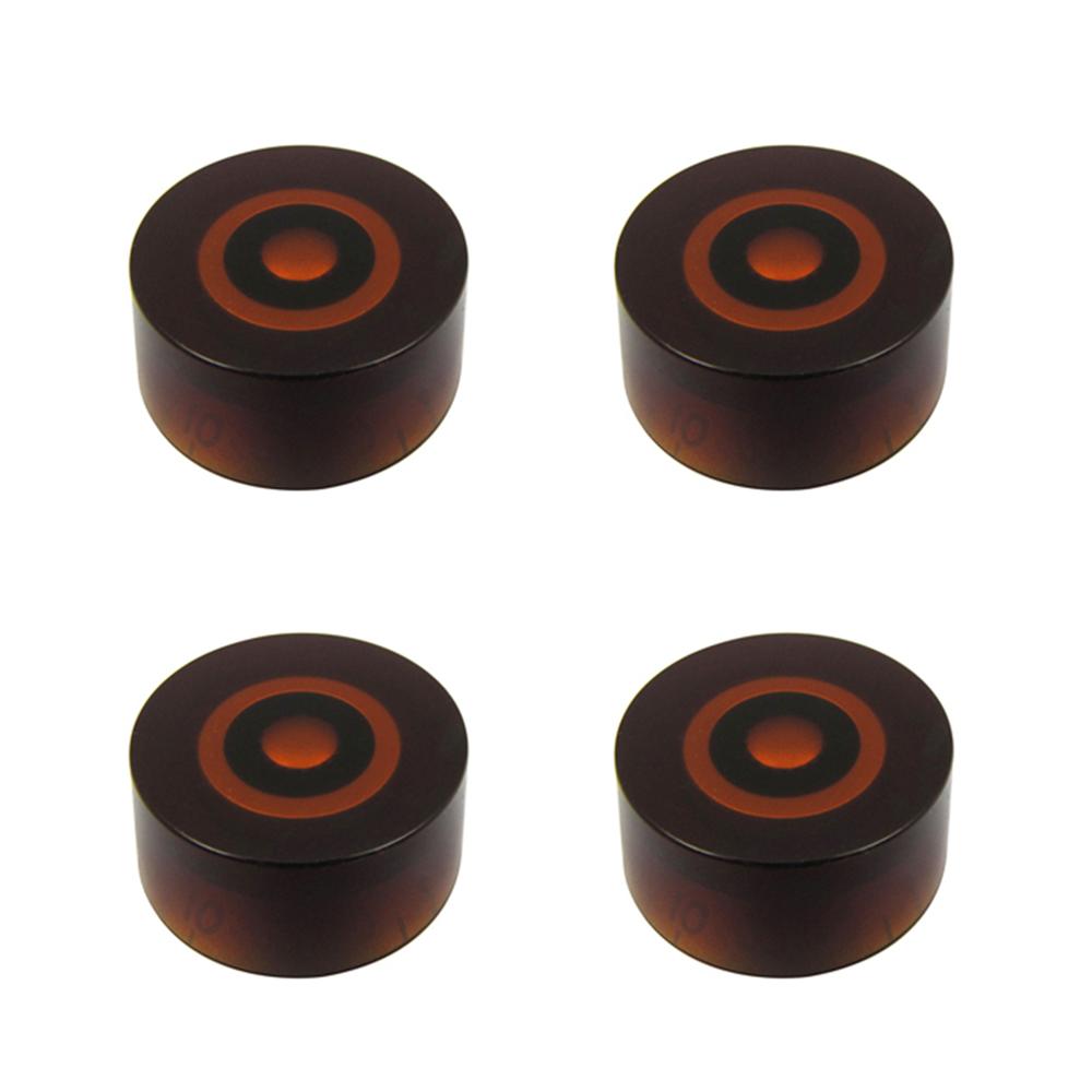 FLEOR 4PCS Guitar Knobs Speed Control Knobs 18-Splines For LP Style Electric Guitar Parts,13 Colors Available