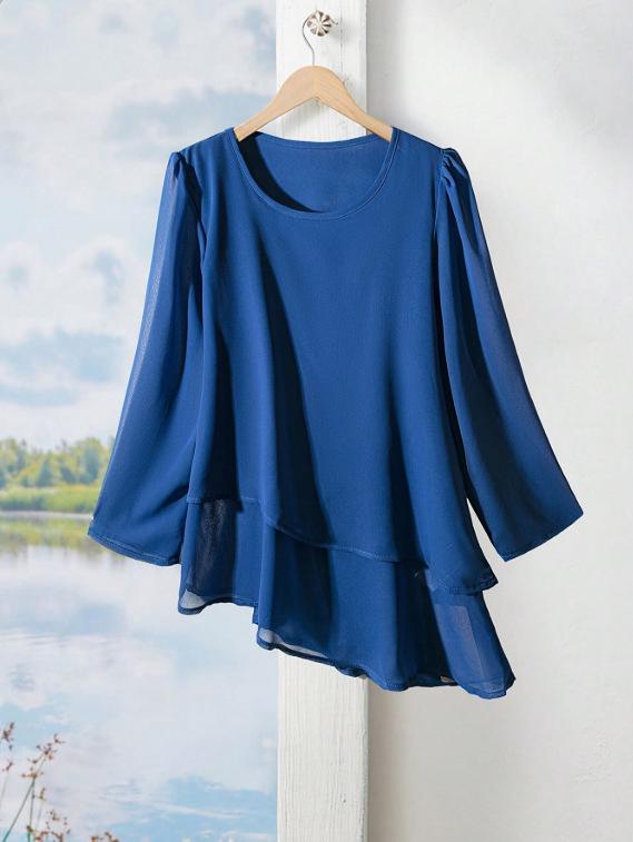 Available 2025: Versatile Summer Elegant Long Sleeve Chiffon Shirt