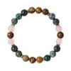 Festive Gifts Turquoise Picture Jasper And Rose Quartz Beaded Bracelet Earthy Fashion Jewelry For Men And Women Daily Wear Simple Versatile Accessory