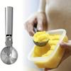 Paletta per gelato multifunzionale Paletta a doppio uso in acciaio inossidabile Paletta per frutta e anguria Paletta per gelato Utensili per uso domestico