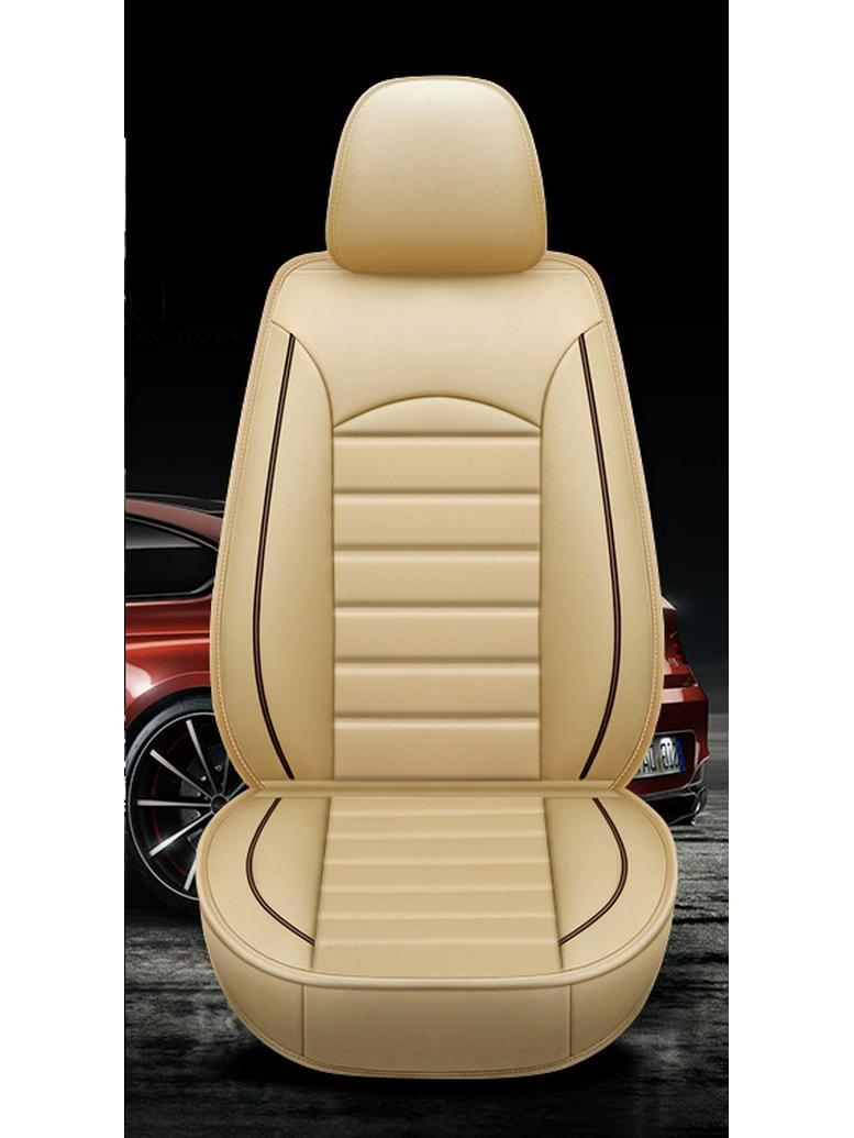 

Full Wrap Universal Leather Car Seat Cover, Four Seasons, for Five-Seater Vehicles