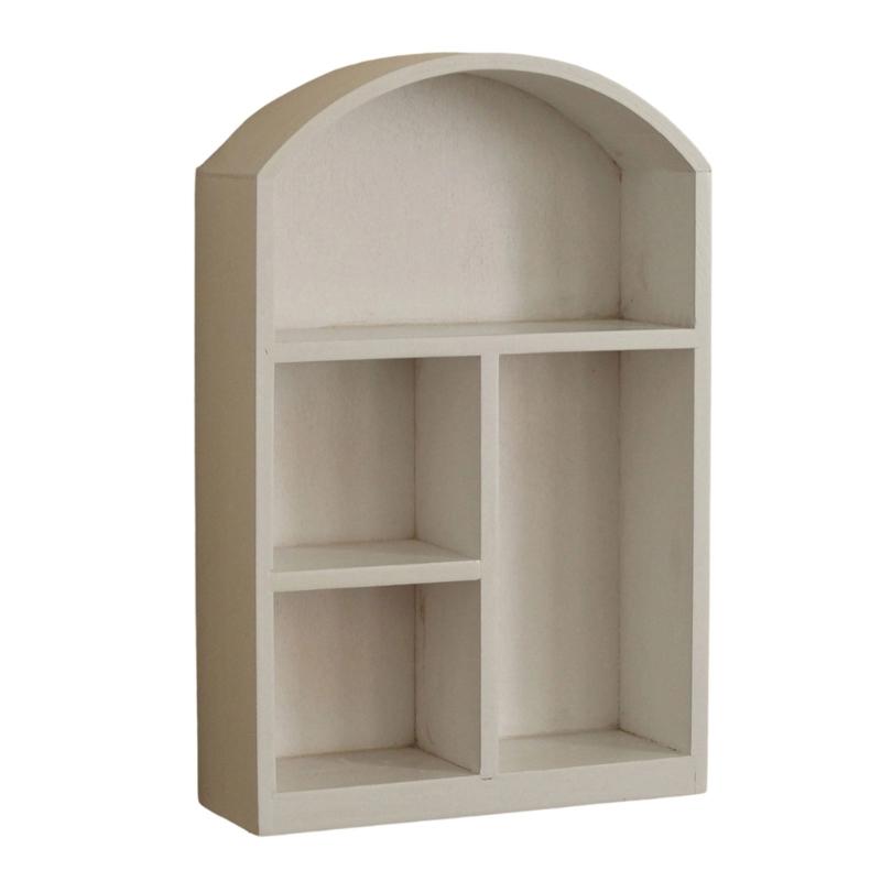 Sturdy Wooden Desktop Organizers Cabinet Clear Glass Front Panel Multipurpose Storage For Home Office Decors