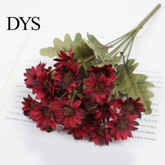 Reusable Artificial Floral Centerpieces Daisy Flowers, Realistic Plastic Arrangements, Faux Flower Bouquet, Lifelike Flowers for Home Decor