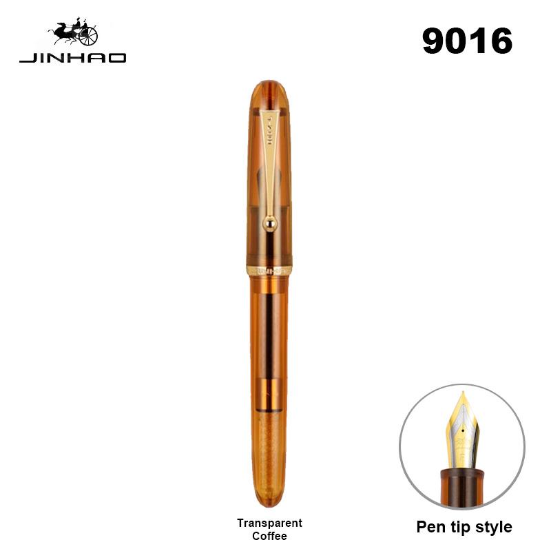 Jinhao 9016 Fountain Pen Acrylic Transparent Color Luxury Pens EF/F/M Extra Fine Nib Writing Office School Supplies Stationery