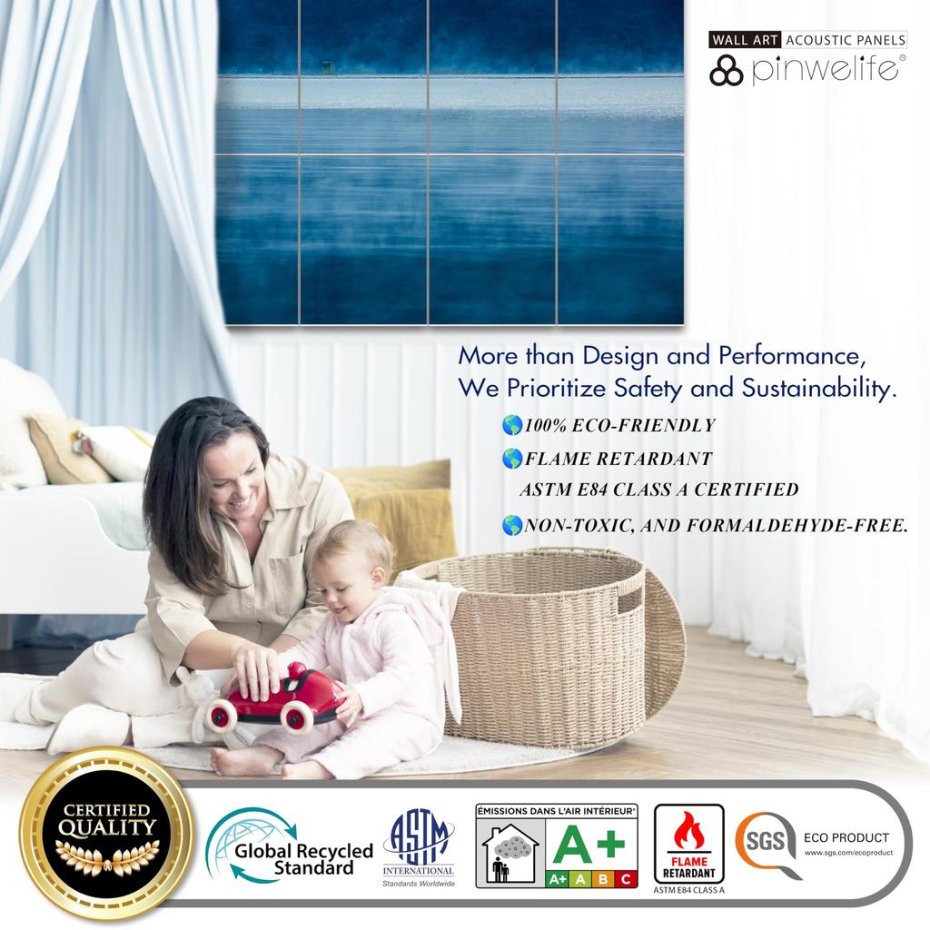 Wall Art Acoustic Soundproof Absorption Ideal for Game Decorative Absorption Noise and Echo Cancellation for Stylish Performance PINWELIFE® Panel,