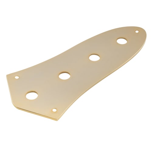Musiclily Pro Steel JB Jazz Bass Control Plate for Jazz Bass and Electric Basses, Gold