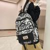Trendy Brand Backpack Ins Trendy Cool Large Capacity Graffiti Backpack Men's Casual Backpack Junior High School Student Durable Backpack