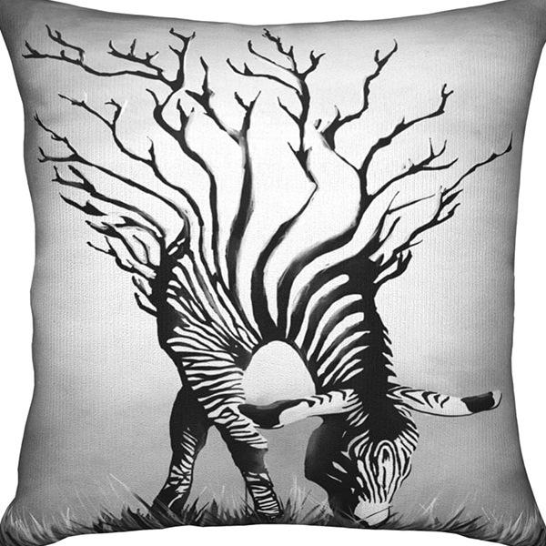 Creative Cartoon Cute Animal Print Linen Pillow Case Home Sofa Car Decoration Pillow