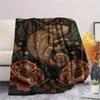 1PC Cute Chameleon  Print FlAannel Blanket, High quality Comfortable for All Seasons, Home Decor, Warmth and Comfort
