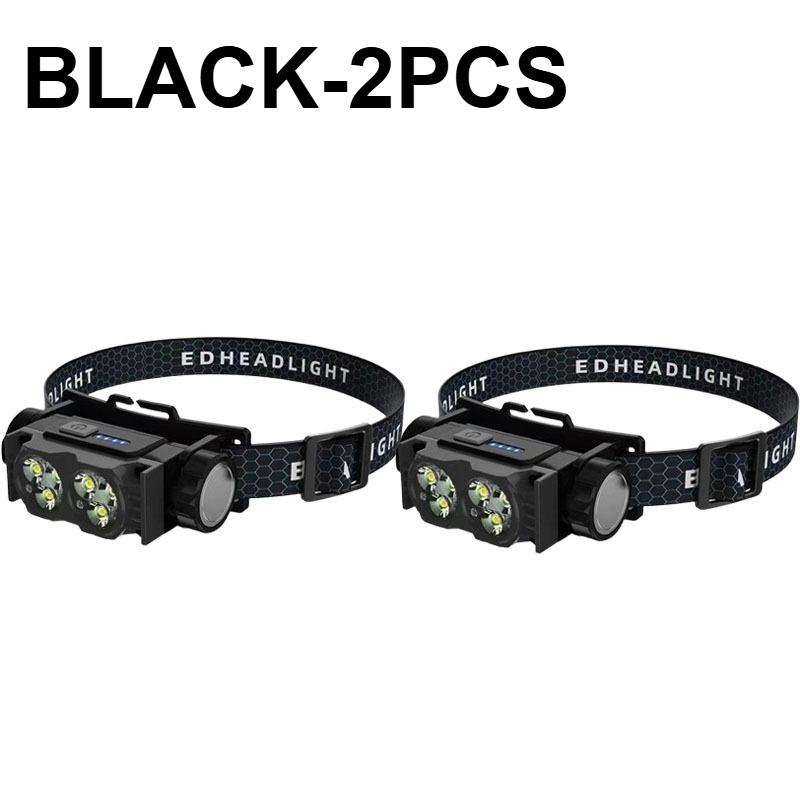 USB RechargeableLEDWork Headlamp with Battery Indicator Hands Free Magnetic Design AdjustableAngle Headlight for Fishing Camping