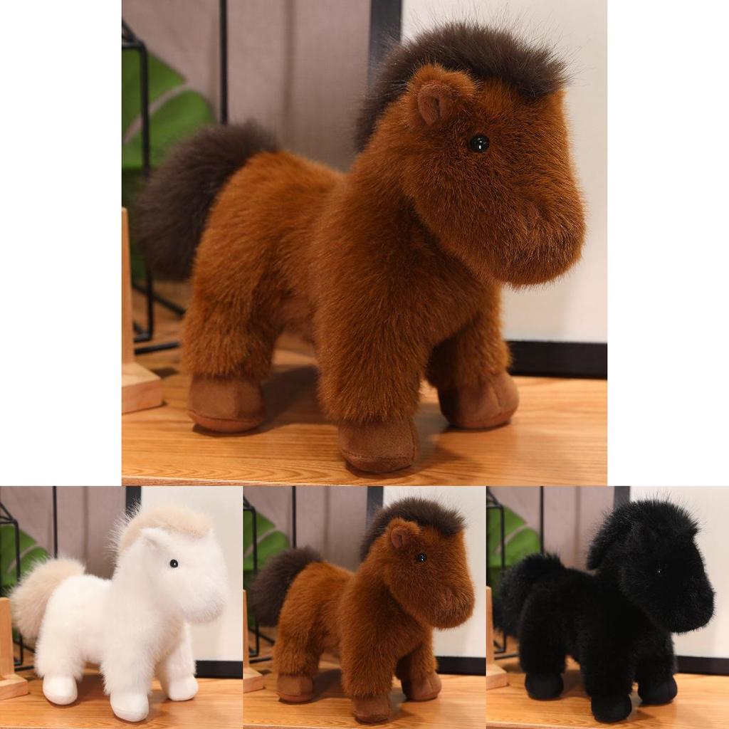 Entzückendes Plüschtier Realistisches Pferd Stofftier Für Kinder Geschenk Und Wohnkultur