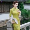 New Chinese style cheongsam skirt improved summer new mother dress retro thin performance dress