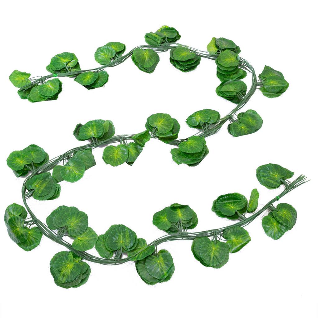Versatile Ivy Leaf Garland Silk+Plastic Material Fake Vines for Swings, Balconies, and Wall Hangings