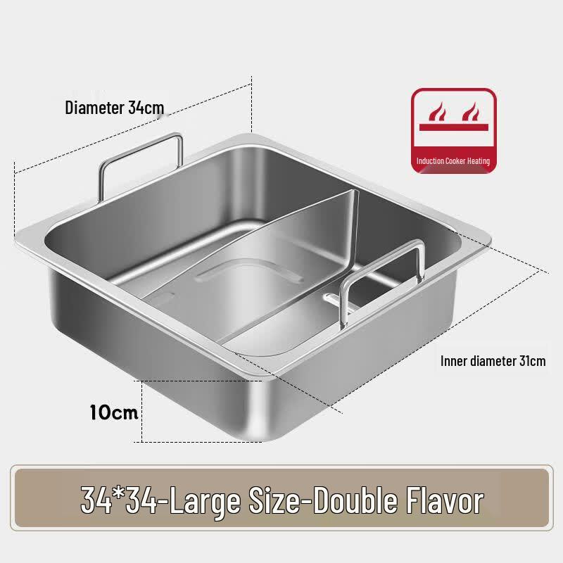 Stainless Steel Divided Hot Pot