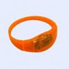 5pcs Voice Controlled LED Luminous Bracelets Flashing Silicone Bangle Light Up Wristbands for Christmas New Year Decor