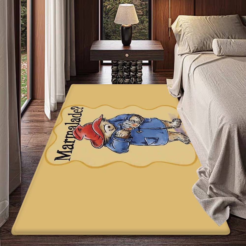 P-Paddington Bear Bathroom Mat INS Style Soft Bedroom Floor House Laundry Room Mat Anti-skid Welcome Doormat