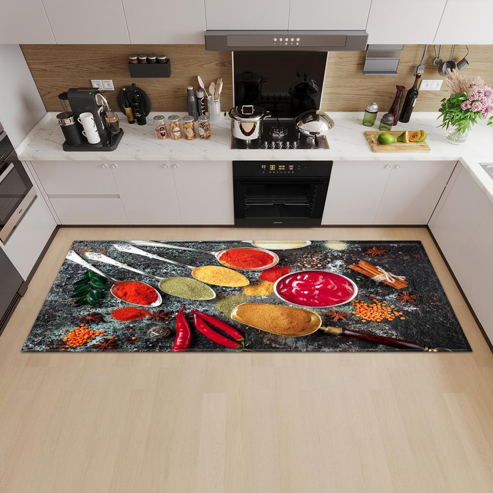 Kitchen Mat Entrance Door Mat Living Room Bedroom Long Carpet Corridor Non-slip Floor Children's Carpet