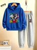 New autumn/winter 2-piece tracksuit set: hooded sweatshirt + long pants, featuring a Halloween-themed SIX SEVEN 67 print.