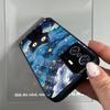 Case for Xiaomi 11T Pro Anime Black Cat Starry Cloud Print Phone Cover Acrylic Hard Back Shell With Flexible TPU Edge