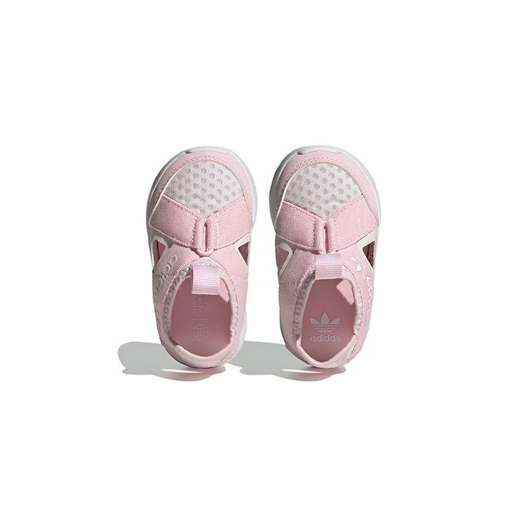 Adidas Originals 360 Sandals Comfortable Versatile Non-Slip Shock Absorbing Durable Mid-Top Kids Sandals Baby Sandals Pink White FZ5620