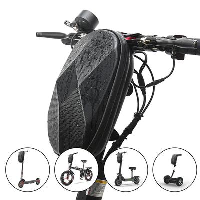 Waterproof EVA Hard Shell Electric Scooter Front Bag, Durable Bicycle Hanging Storage Pouch for Commuting & Travel