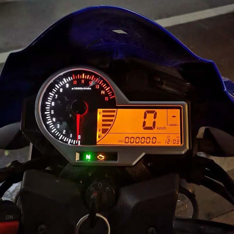 Universal For 1,2,4 Cylinders Motorcycle Odometer Tachometer ATV LCD Digital Speedometer Odometer For BMW KAWASAKI SUZUKI HONDA