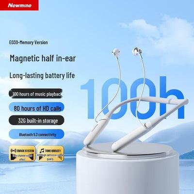 Newmine E030 Wireless Bluetooth Neckband Sports Earphones