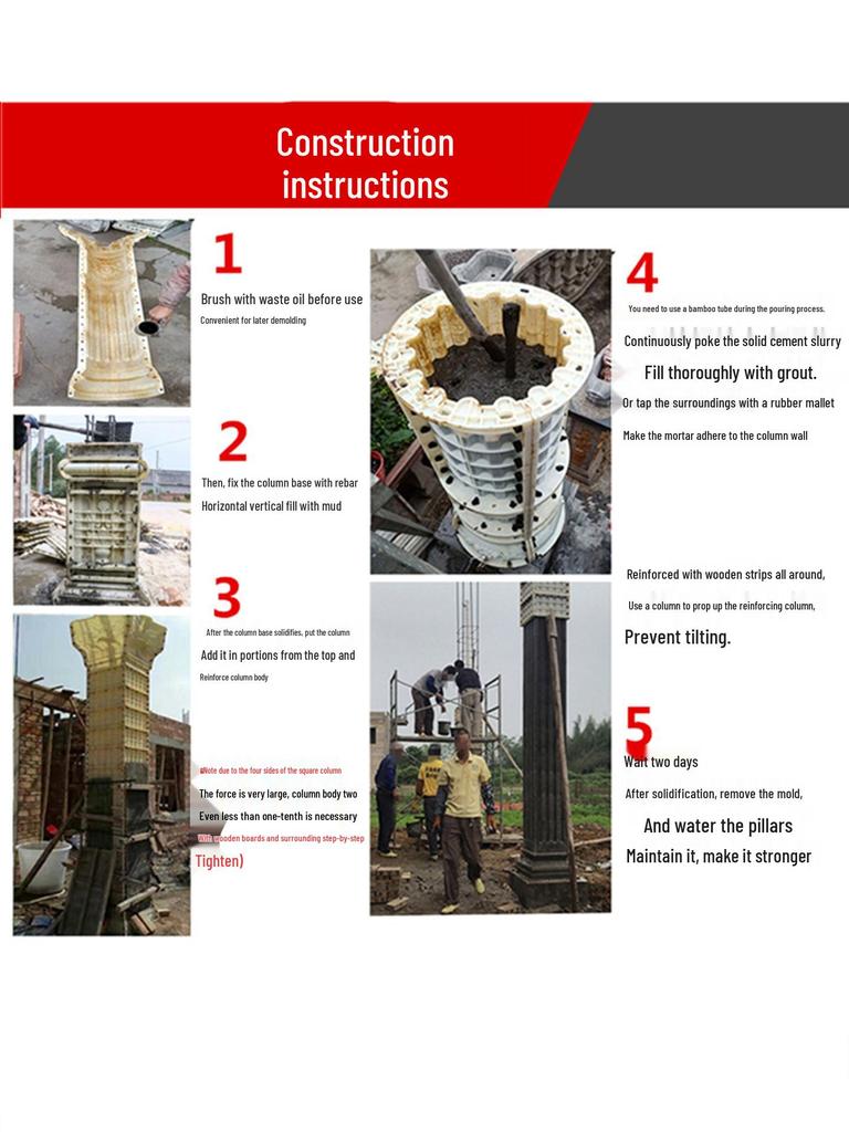 European Villa Courtyard Roman Column Base for Exterior Wall Decoration