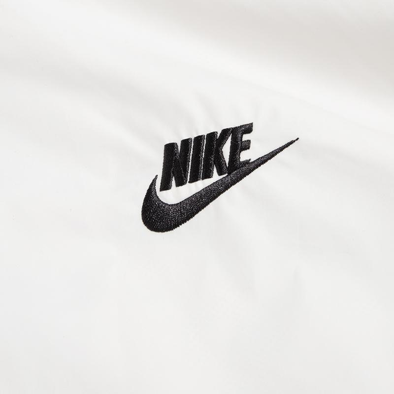 Nike Letter Logo Print Stand Collar Sport Casual Jacket Men Jackets White DX0673-030