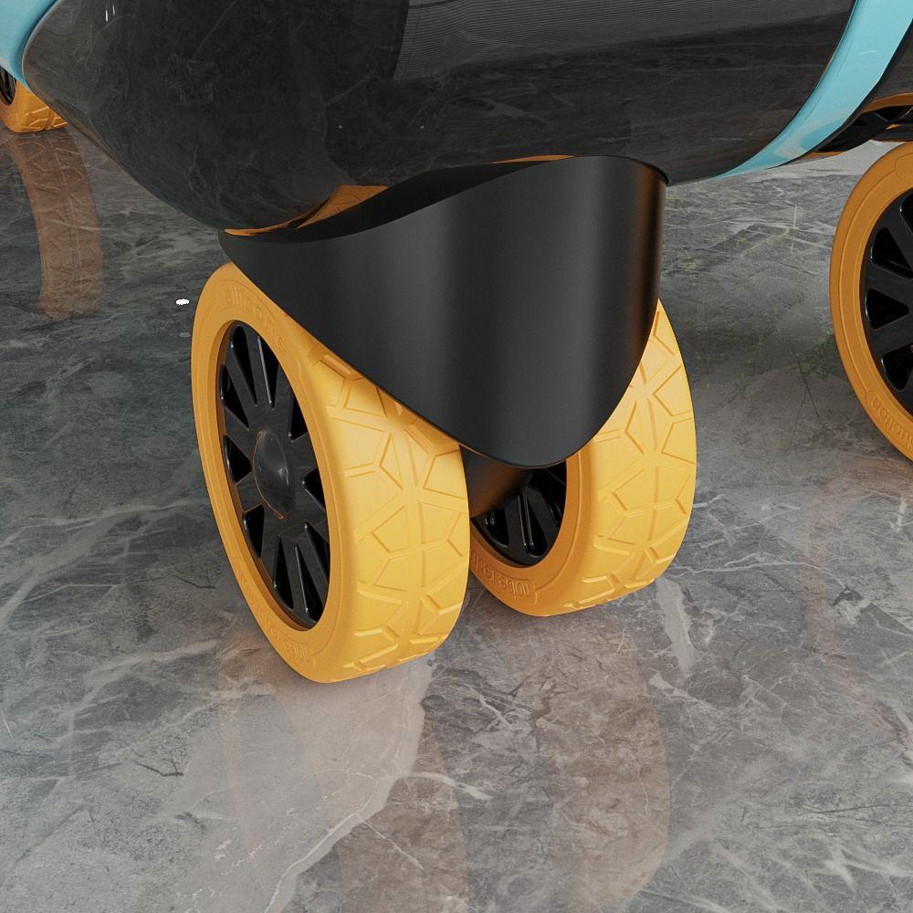 8 stk Silikon Koffert Hjul Beskyttelsesdeksel Reduser Støy Trallekasse Hjuldeksel