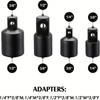 18Pieces Socket Extension Set with Clear Marking Size and Adapters for Efficient Mechanical Tasks in Confined Space