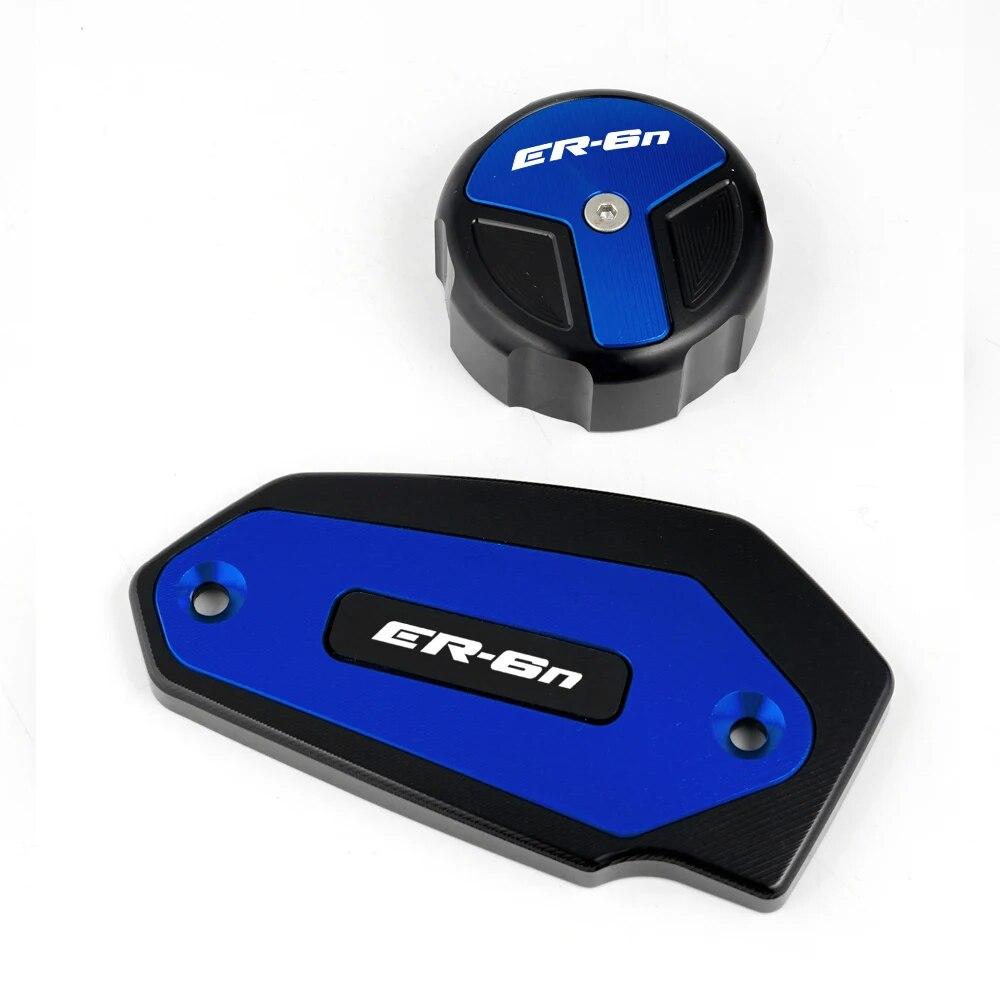 Moto Příslušenství CNC Přední a Zadní Brzdová Kapalina Válec Hlavní Nádržka Krytka Pro KAWASAKI ER6N ER 6N ER 6F 2009-2016