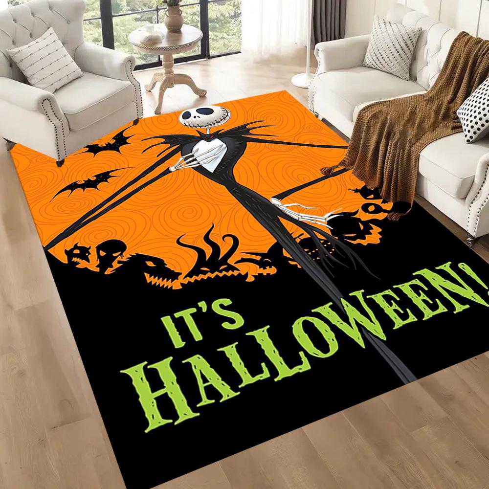 Happy Halloween Night Floor Mats for Living Room, Bedroom and Room Decoration Are Suitable for Gifts.