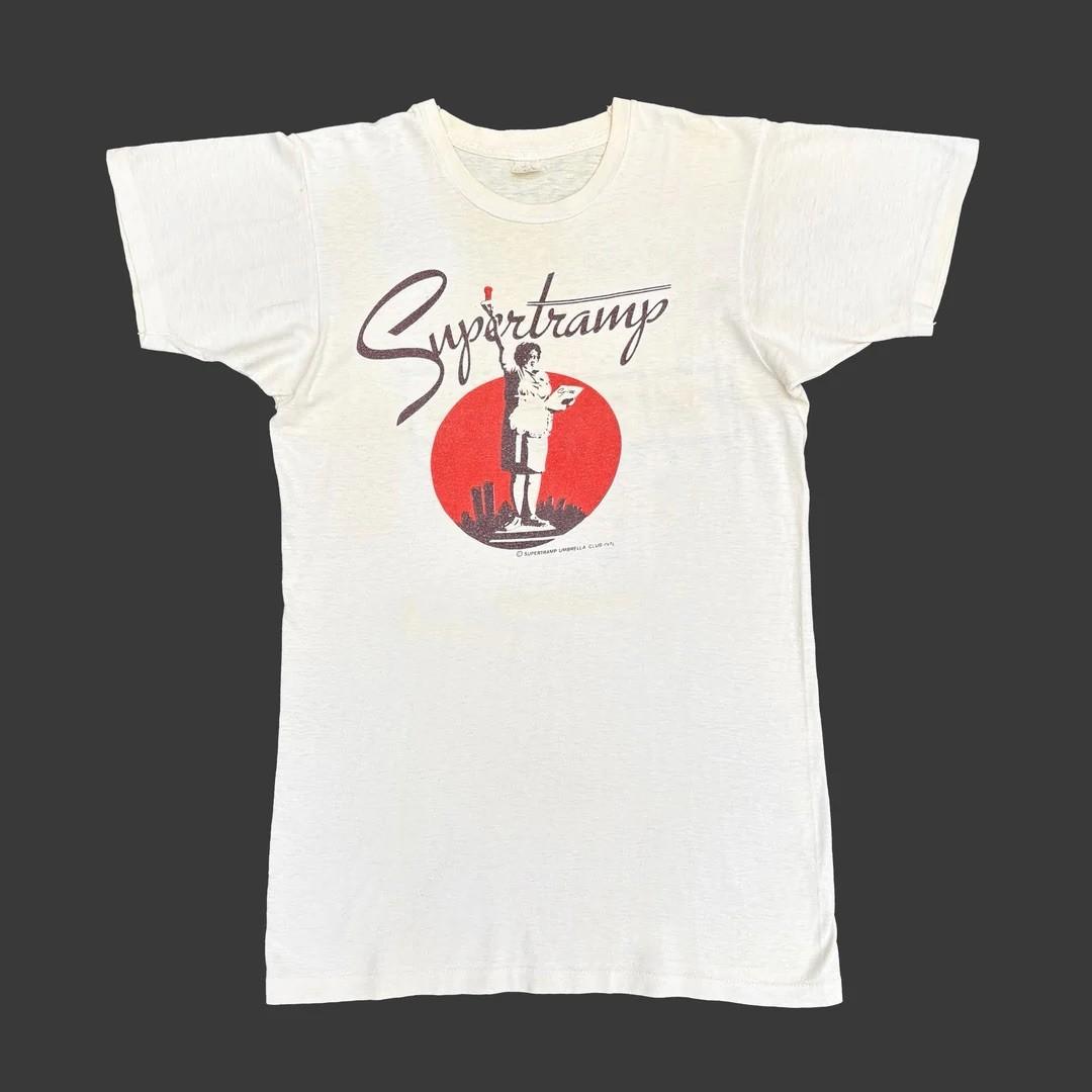 Supertramp 1979 70s Vintage Breakfast In America Band Concert Tour Unisex T-Shirt XXL