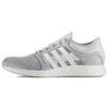 Rocket Boost Cc Round Toe Lace-Up Durable Breathable Low-Top Running Shoes Men Running Shoes Gray White CG2756