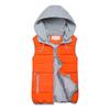 10 Colors Fashion Women Hooded Warm Cotton Padded Waistcoat Sleeveless Zipper Basic Coat