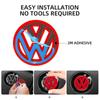 2026 Hot For VOLKSWAGEN VW 40 45 50mm ABS Hollow Out Car Steering Wheel Center Emblem Sticker For Volkswagen Polo VW GTI Golf Je