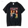 Limitowany T-shirt inspirowany serialem TV z Kevinem Costnerem Vintage Dla Kobiety i Mężczyzny z długim lub krótkim rękawem vintage Płukany Oddychający