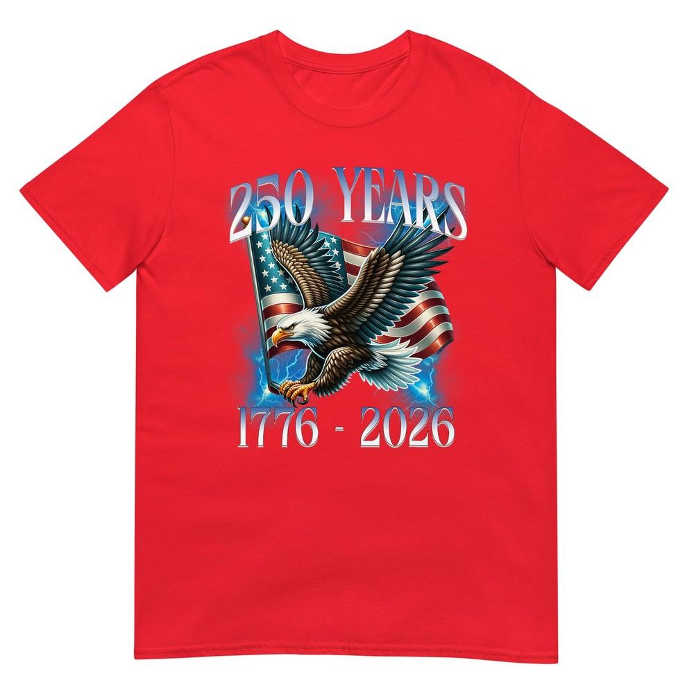 Eagle And Flag 250 Years 17762026 250th Birthday TShirt S