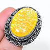 Natural Yellow Triplet Opal 925 Sterling Silver Jewelry Ring Size 6 AR-17072