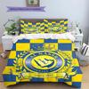 Biancheria da letto con motivo Al-Nassr, Set copripiumino Copripiumino Federa Regalo di Compleanno per la Casa(1 * copripiumino + 2 * federa, senza nucleo)