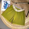 2026 Low Waist Plus Size Ice Silk Maternity Shorts - Summer Thin Three-Quarter Length