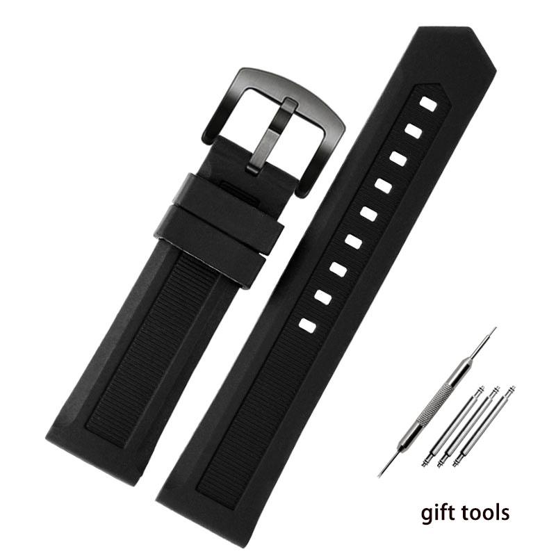 Curea de Ceas din Cauciuc Siliconic pentru Heuer DRIVE TIMER Mașină de Cursă F1 Kaya Waz2113 Teso Kutu Curea Respirabilă din Silicagel Brățară de Ceas pentru Bărbați