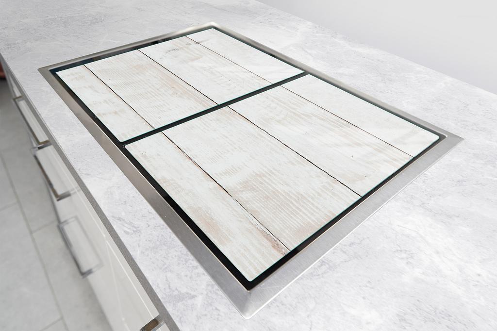 SZKLANA PŁYTA OCHRONNA DO KUCHNI 2x35x52 DREWNO