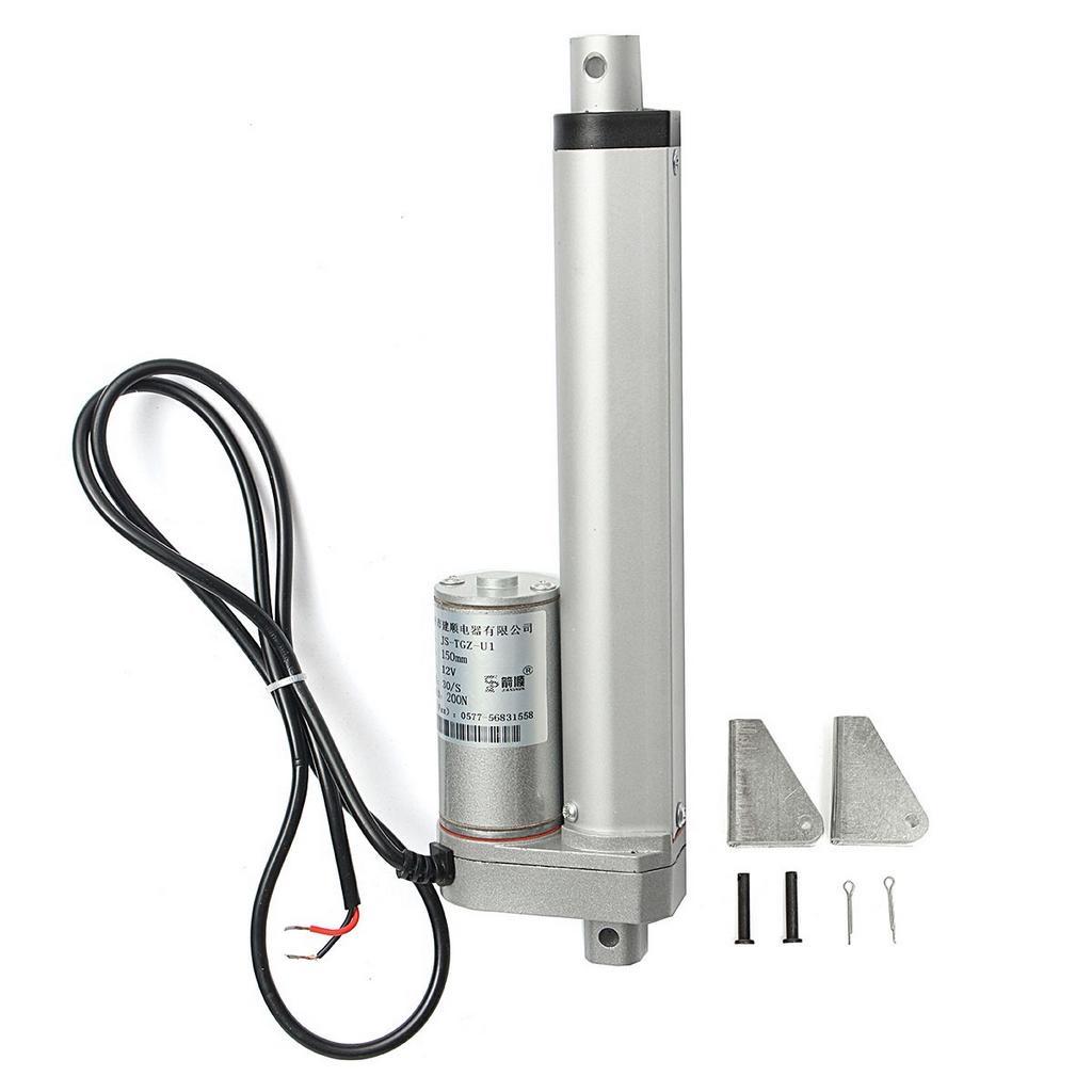 DC 12V 50/100/150/200/250mm 1500N IP54 Linear Motor Moving Distance Stroke Max Linear Actuator
