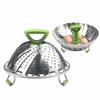 Stainless Steel Lotus Steaming Tray Folding Design Mesh Steamer Rack  Kitchen Tools